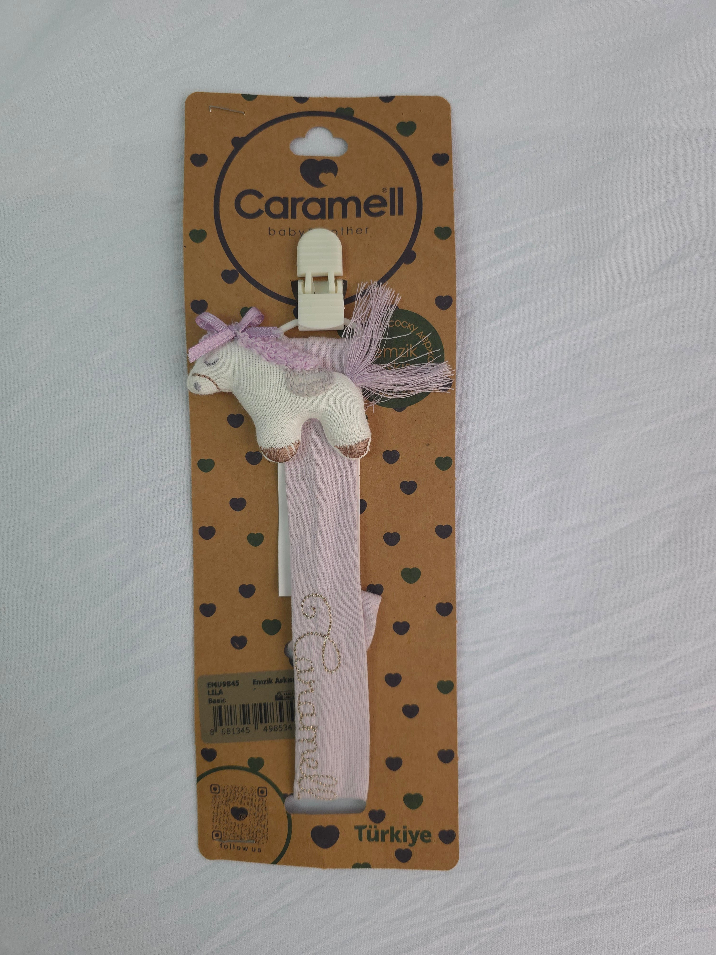 Attache-tétine Personnalisé « Caramell » – Modèles Mouton & Licorne