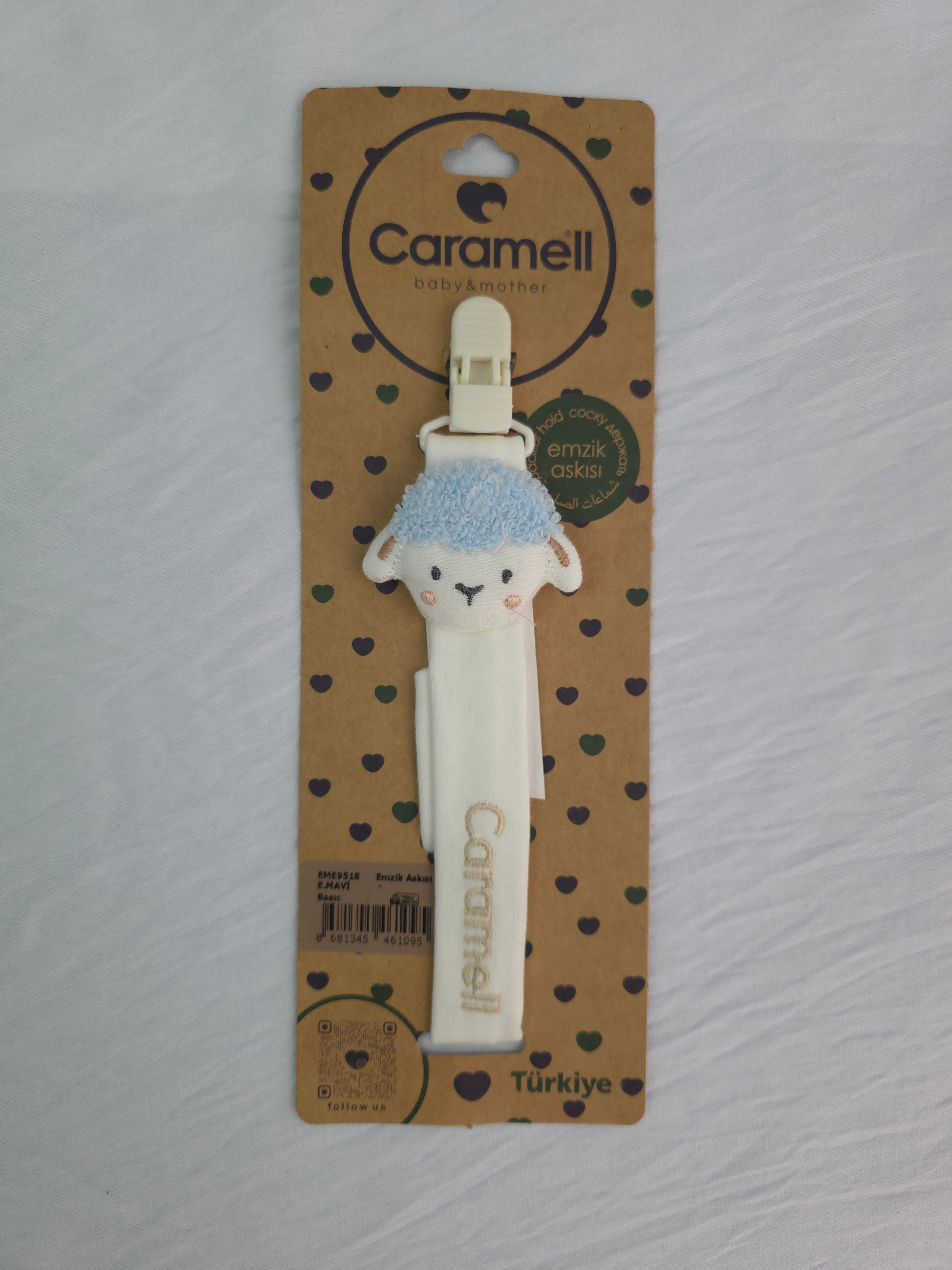 Attache-tétine Personnalisé « Caramell » – Modèles Mouton & Licorne