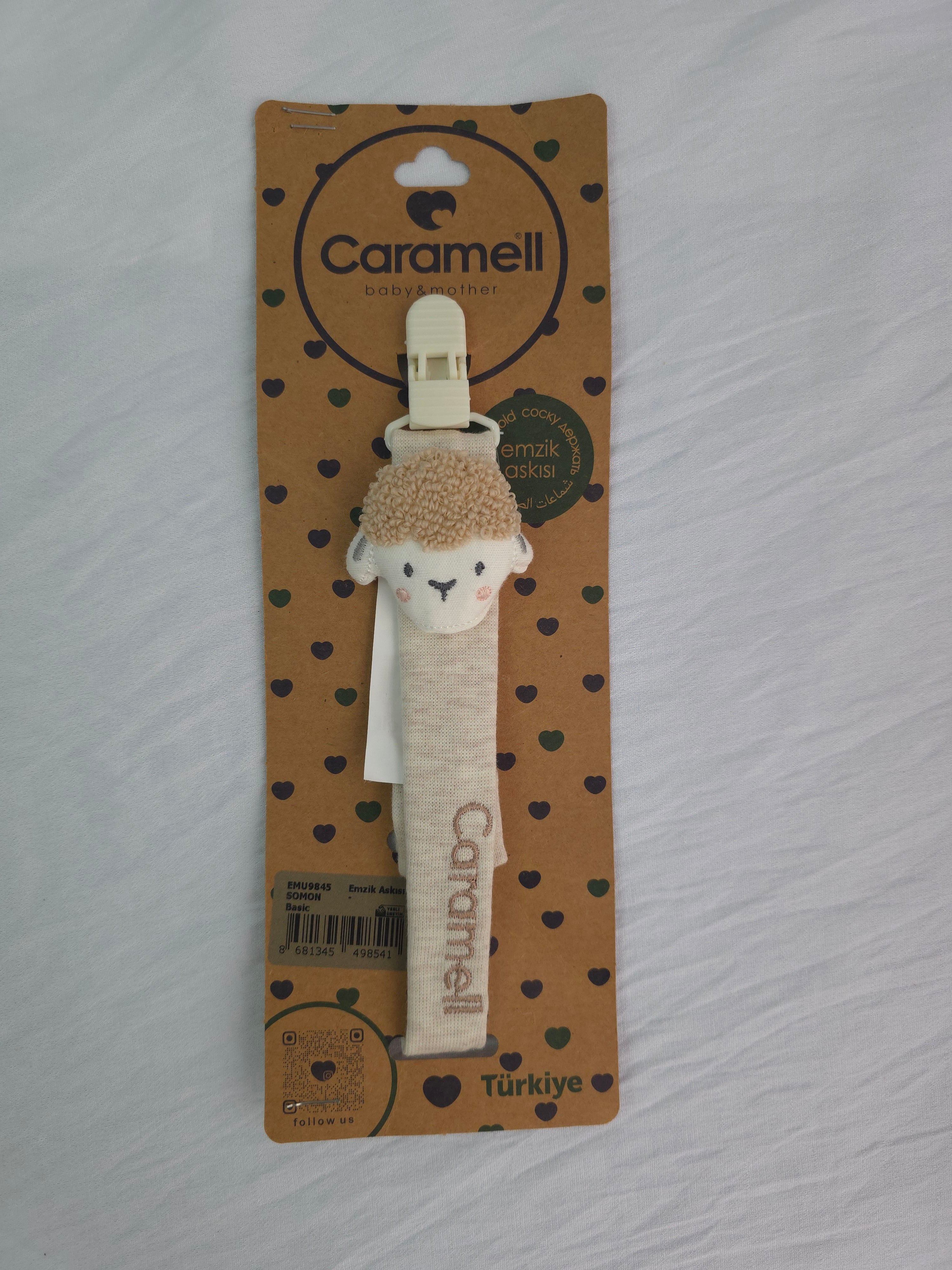 Attache-tétine Personnalisé « Caramell » – Modèles Mouton & Licorne