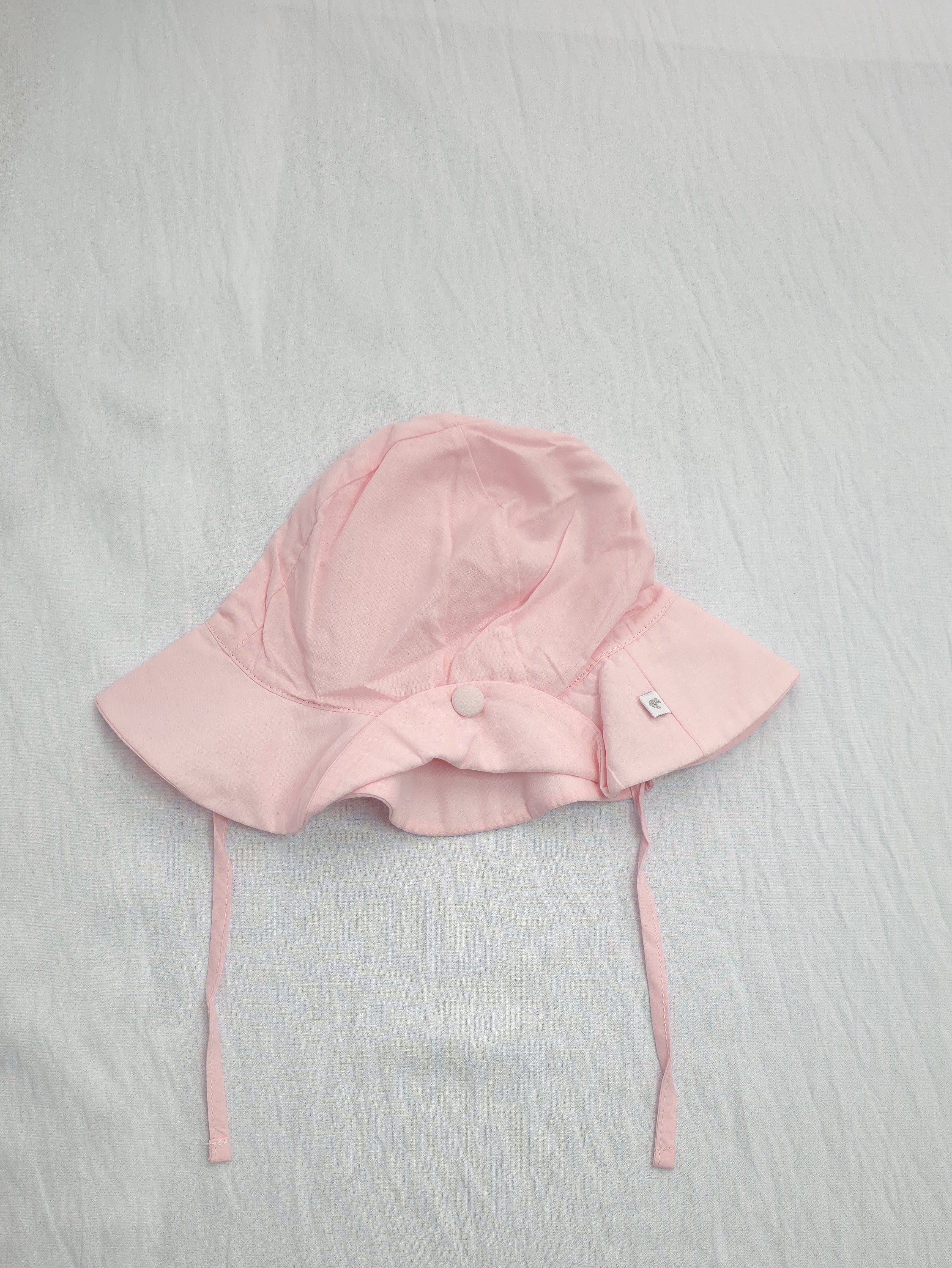 Chapeau de Soleil à Liens – Rose Pâle