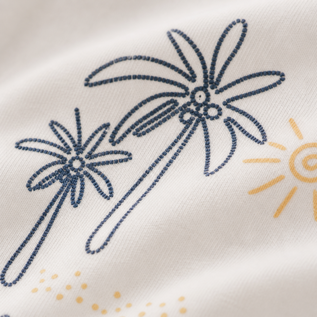 Ensemble d'Été 3 Pièces « Sun Rays » – Chemise, T-shirt &amp; Short