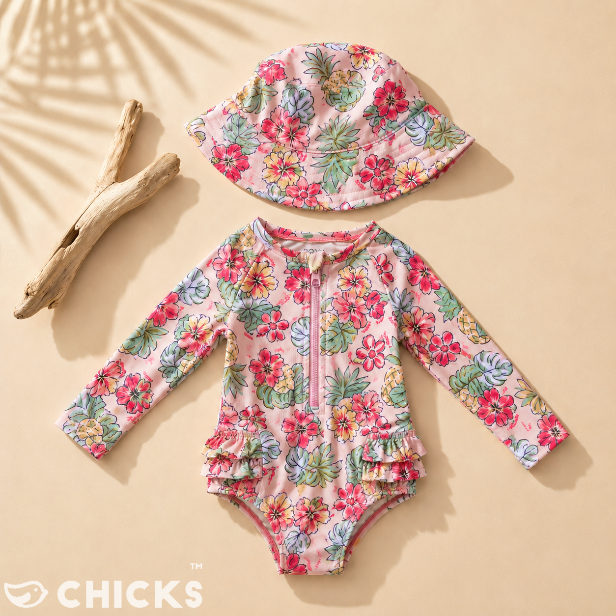Le Maillot Rose "Fleur d’Été"