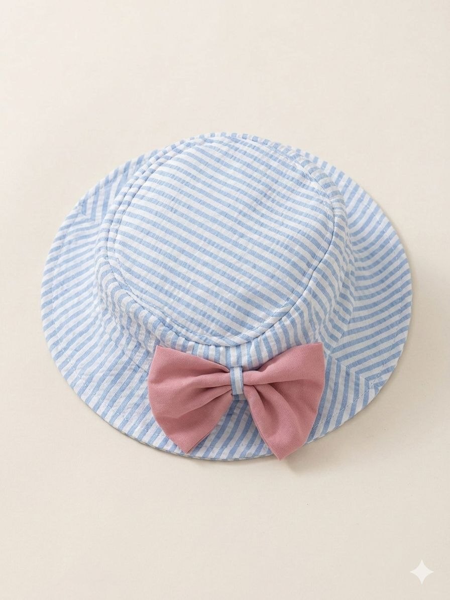 Ensemble Printanier 3 Pièces – Top, Jupe-Cullote & Chapeau Assorti