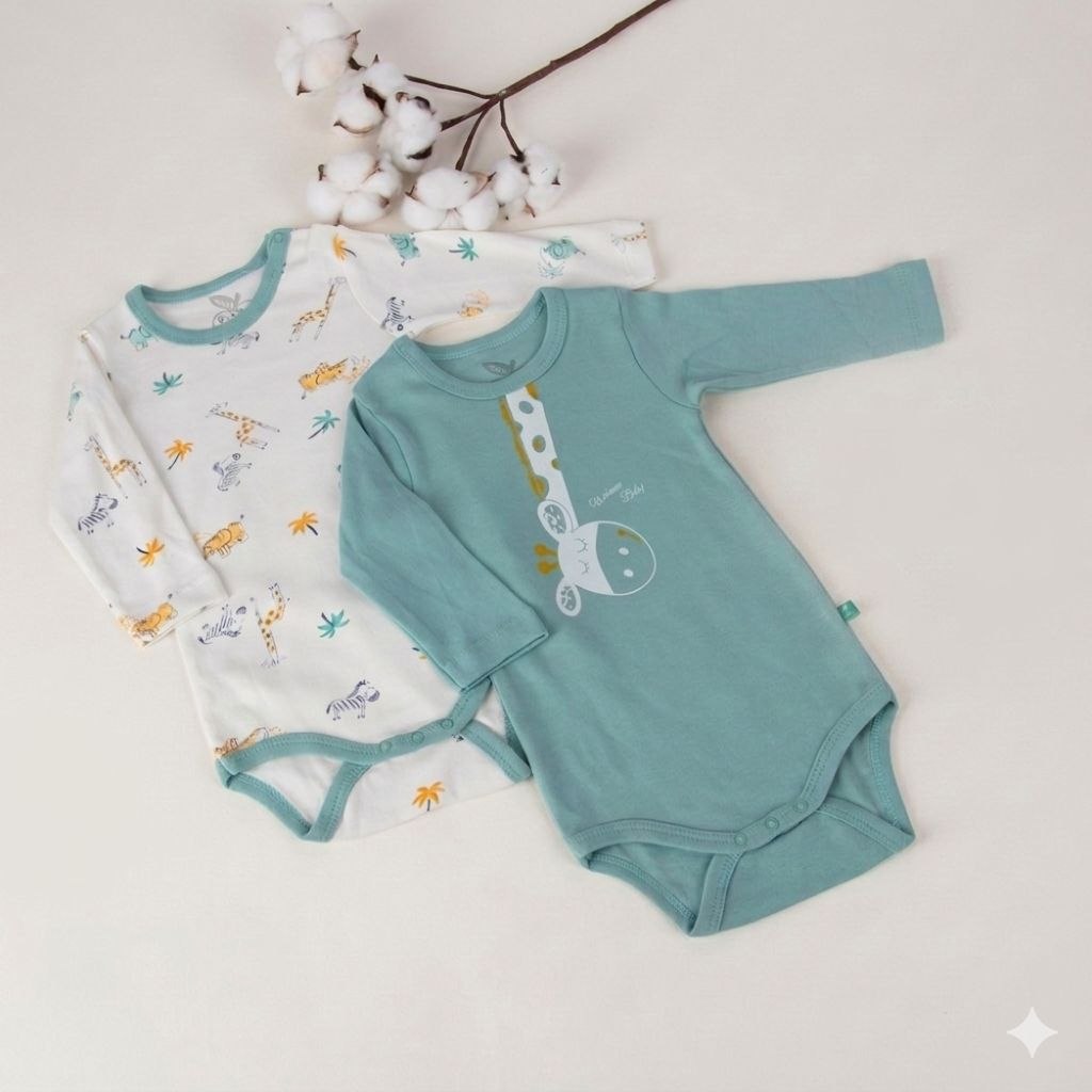 Pack Duo Savane – Deux Bodies Manches Longues