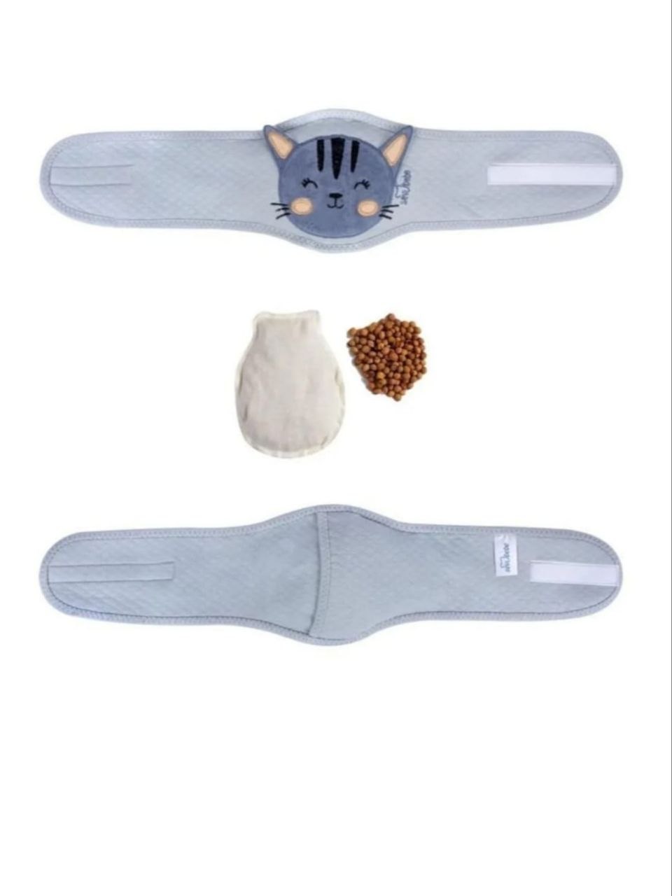 Ceinture Anti-Coliques aux Noyaux de Cerise – Motif Chat