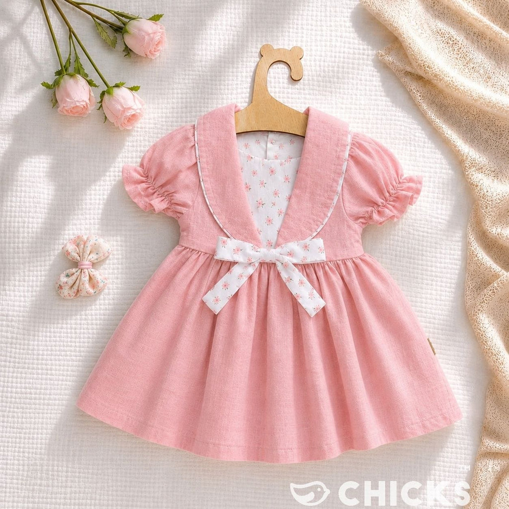 Robe d'Été Fleurie à Col Marin