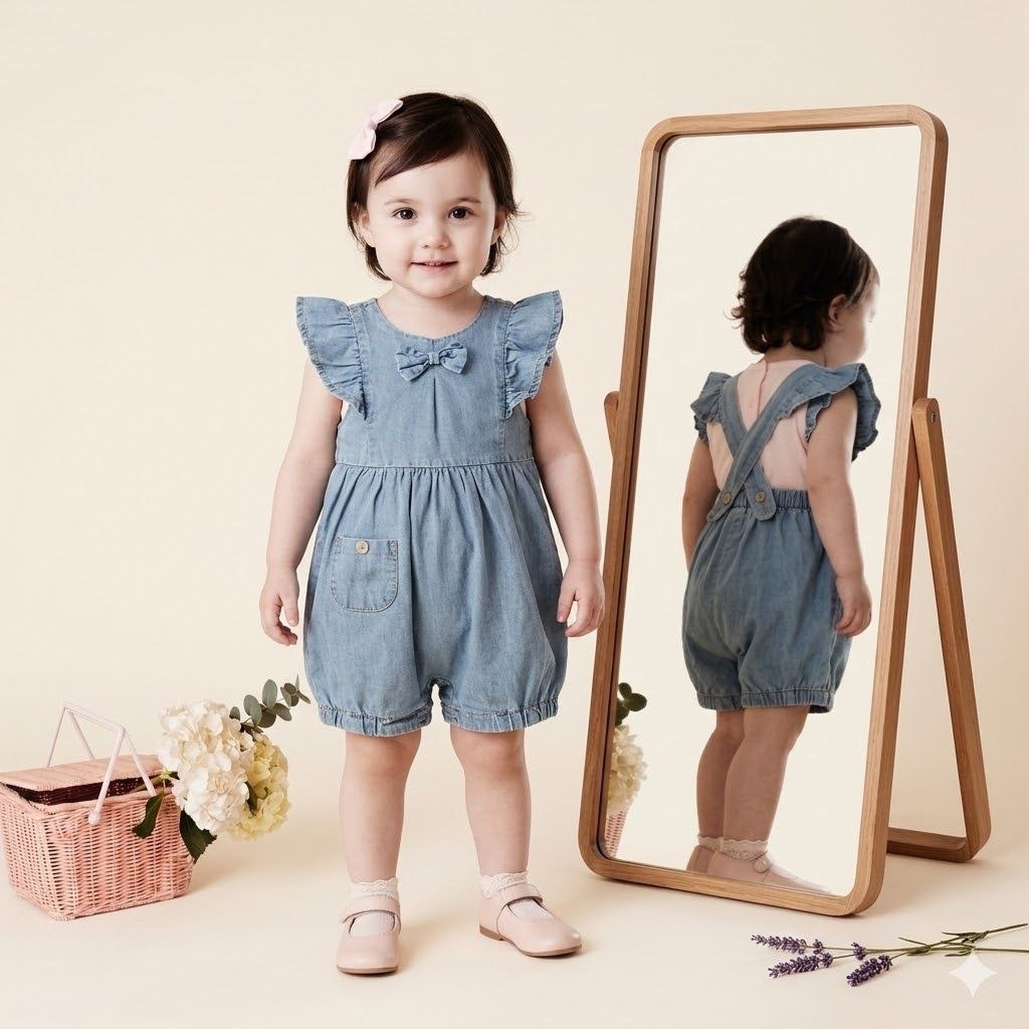 Salopette "Bleu Doux"
