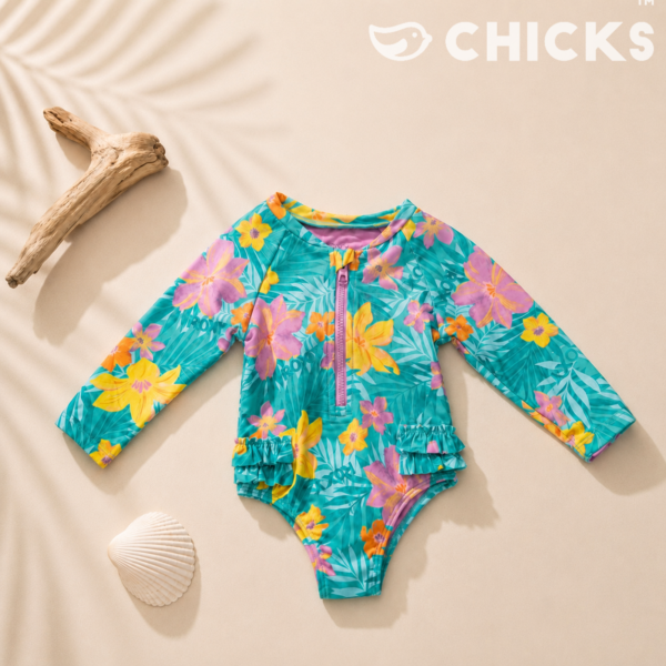 Le Maillot Anti-UV "Évasion Tropicale"