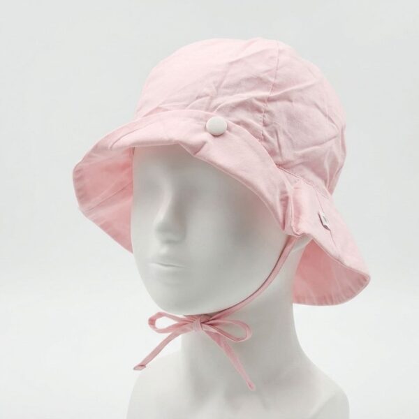 Chapeau de Soleil à Liens – Rose Pâle